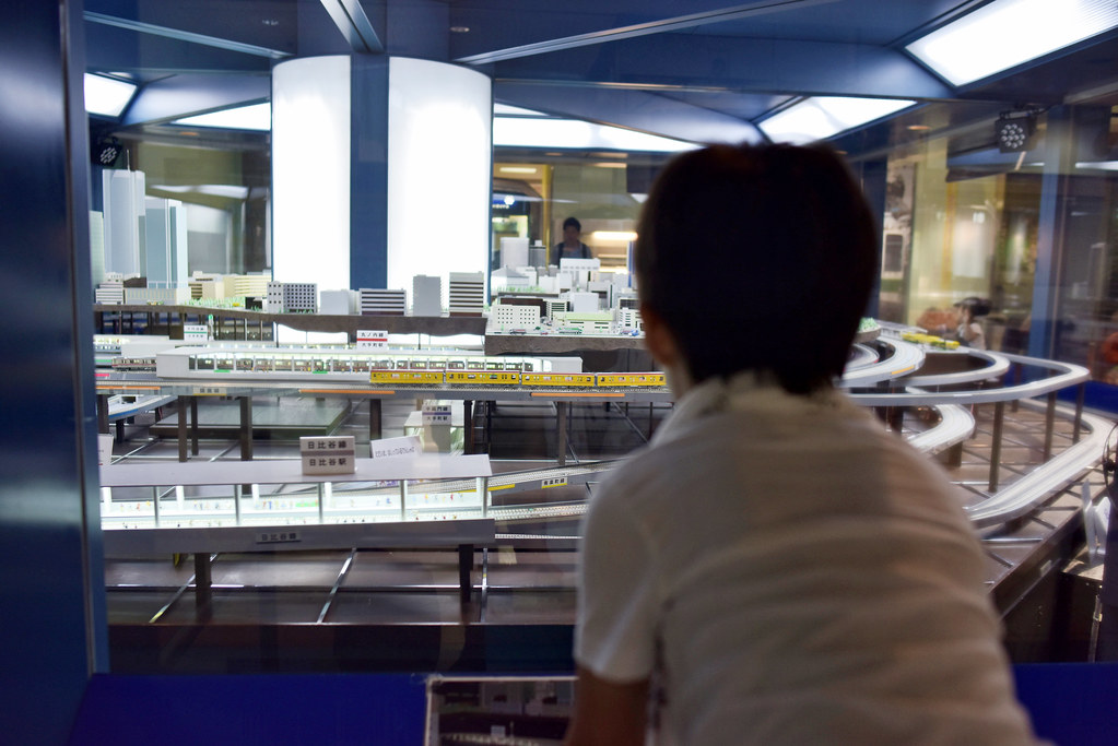 Interactive exhibits inside Tokyo Metro Museum